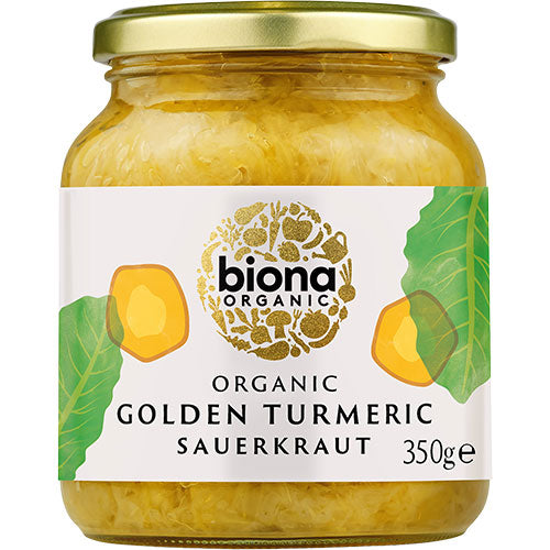 Biona Organic Sauerkraut M. Gurkemeje Økologisk Demeter | 350 gr fra Biona Organic på Mecindo.dk