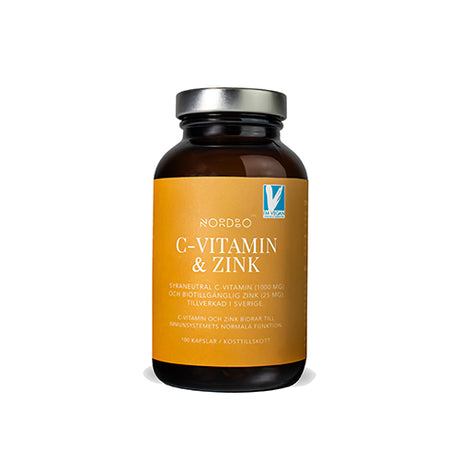 NORDBO C-vitamin Og Zink | 100 kapsler fra NORDBO på Mecindo.dk