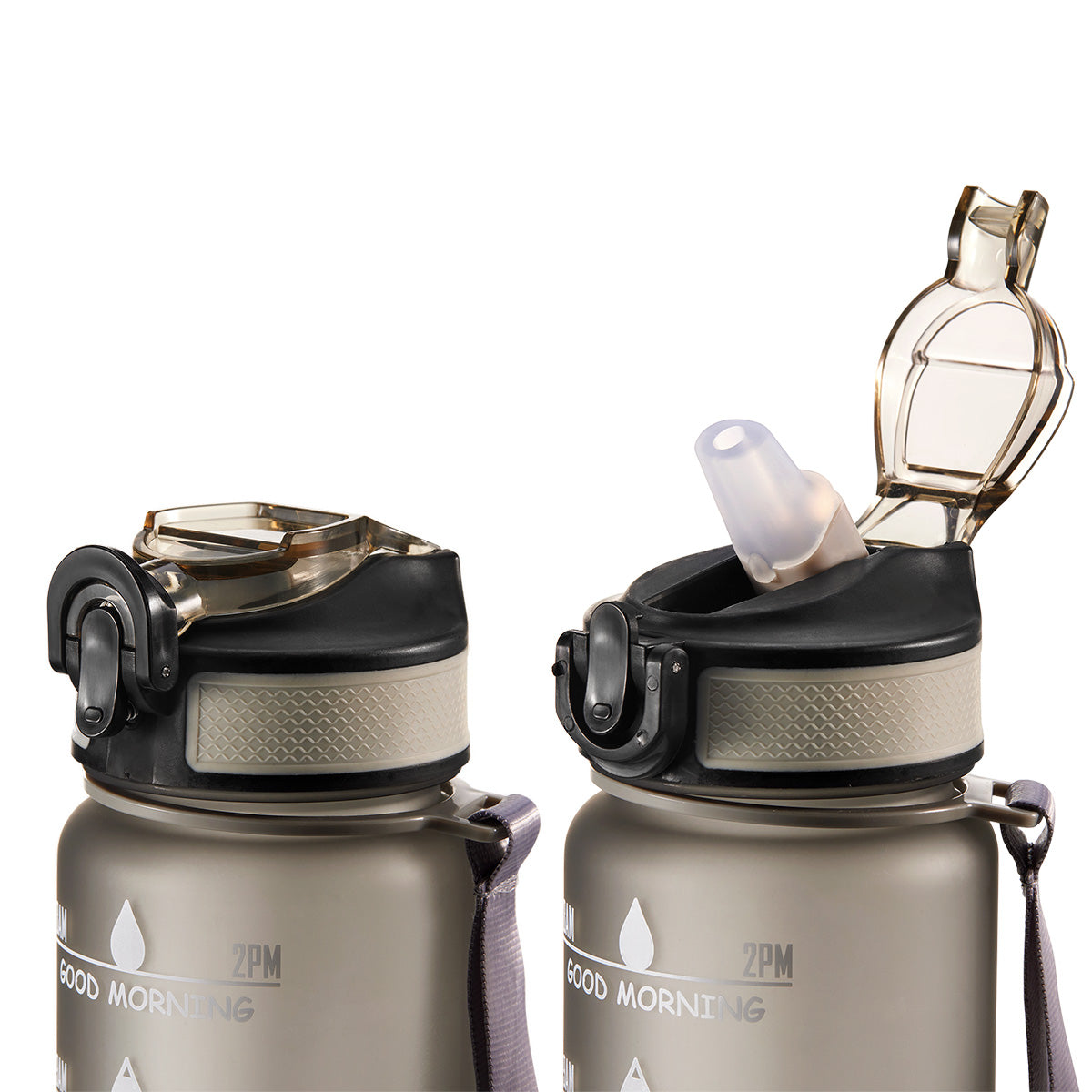 Motivational Bottle Motivationsflaske 1 Liter | Sort fra Motivational Bottle på Mecindo.dk