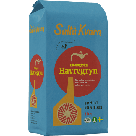 Saltå kvarn Saltå Kvarn Havregryn Grov Økologisk | 1 kg fra Saltå kvarn på Mecindo.dk