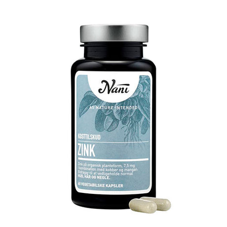 Nani Zink Food State | 60 kapsler fra Nani på Mecindo.dk