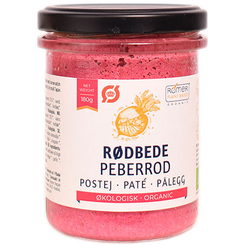 Rømer Rødbede & Peberrod Postej Økologisk | 180 g