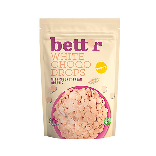bett'r Chokoladeknapper Hvid Vegan Økologisk | 200 gr fra bett'r på Mecindo.dk