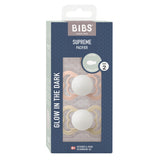 BIBS Supreme Silicone Size 2 Blush GLOW/Vanilla fra BIBS på Mecindo.dk
