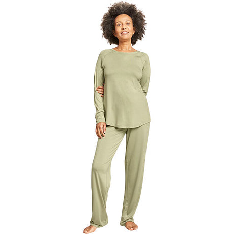Boody Goodnight Raglan Sleep Top Sage | Str. S fra Boody på Mecindo.dk