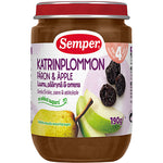 Semper Frugtpure Med Sveske, Pære & Æble 4 Mdr. | 190 g