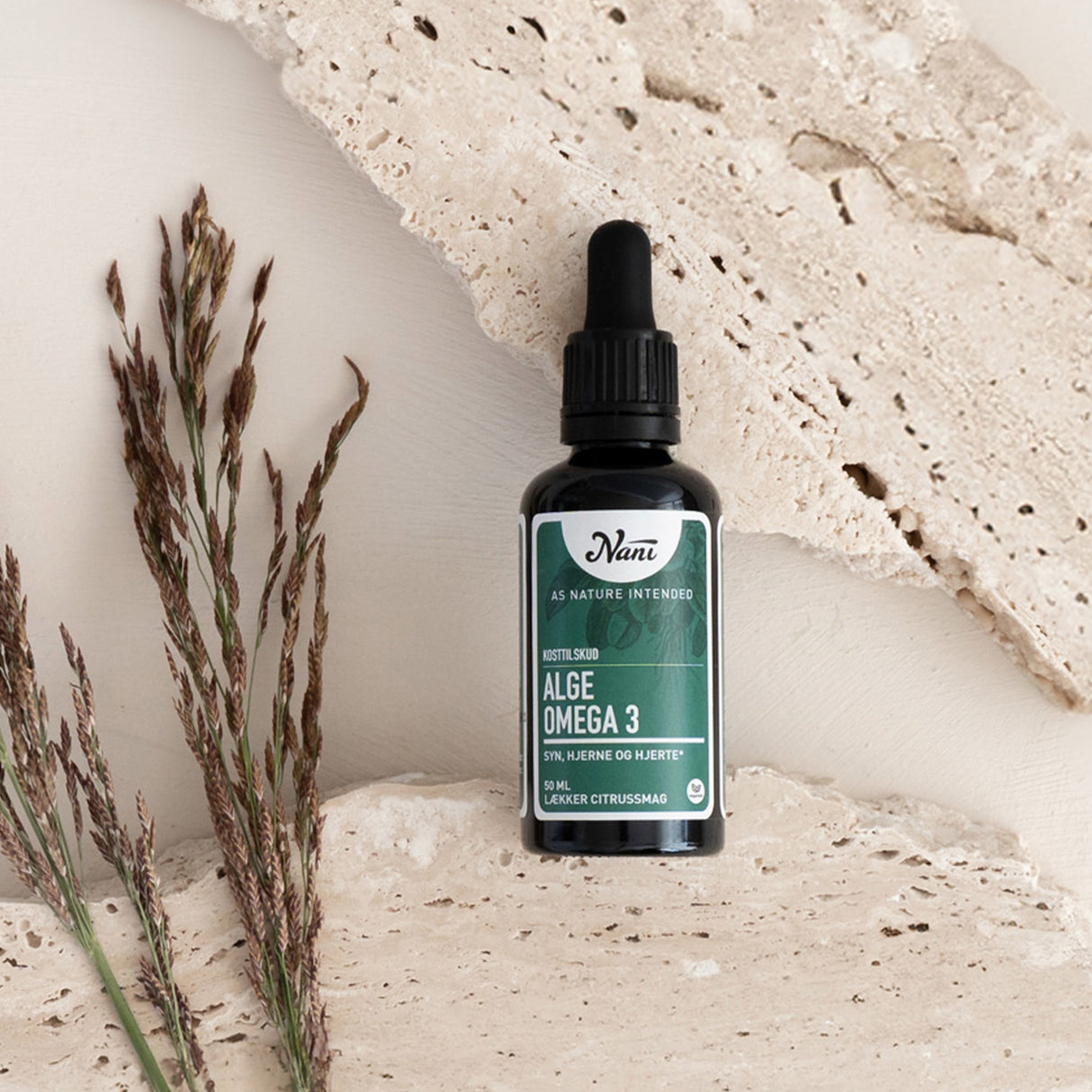 Nani Alge Omega 3 Dråber Med Citrussmag | 50 ml fra Nani på Mecindo.dk