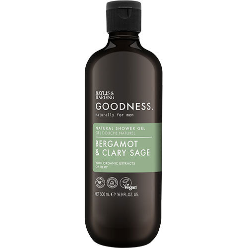 Baylis & Harding Shower Gel (500 ml) | Men Bergamot & Clary Sage fra Baylis & Harding Goodness på Mecindo.dk