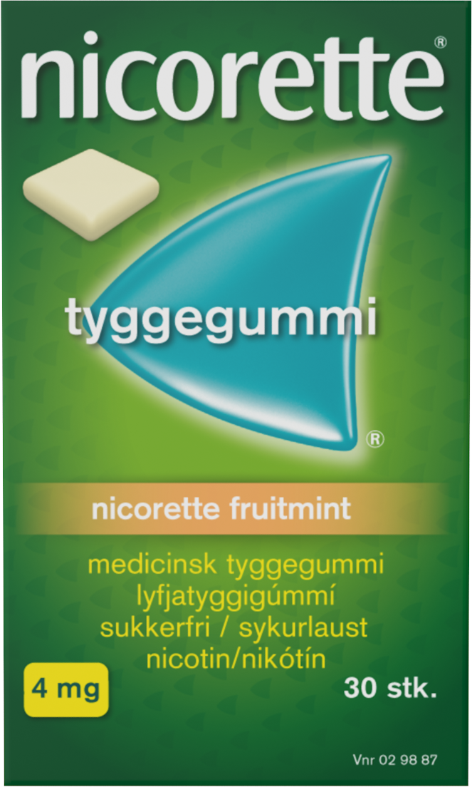 Nicorette Fruitmint 4 mg fra Nicorette på Mecindo.dk