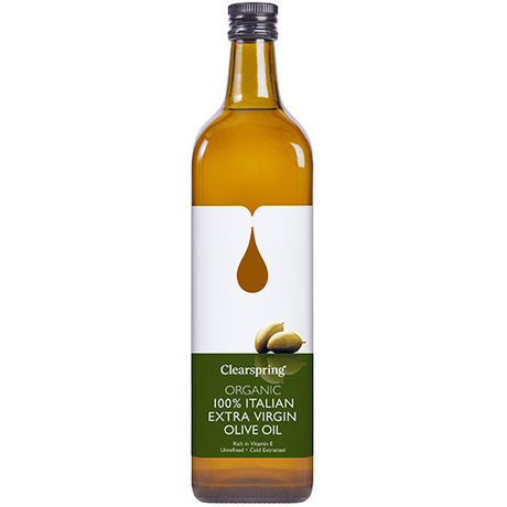 Clearspring Italiensk Ekstra Jomfru Olivenolie | 1 ltr fra Clearspring på Mecindo.dk
