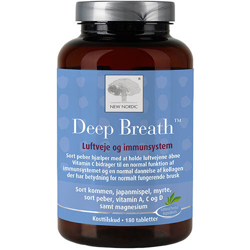 New Nordic Deep Breath | 180 Tabl. fra New Nordic på Mecindo.dk