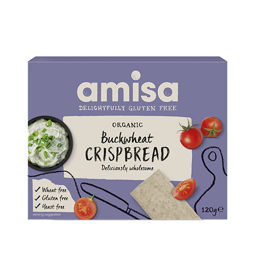 Amisa Knaekbrød M. Boghvede Glutenfri Økologisk | 120 gr fra Amisa på Mecindo.dk