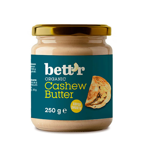 bett'r Cashew Butter Økologisk | 250 gr fra bett'r på Mecindo.dk