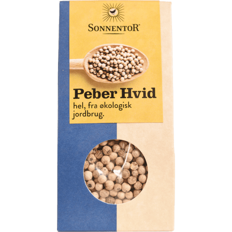 Sonnentor Peber Hel Hvid Økologisk | 35 g fra Sonnentor på Mecindo.dk