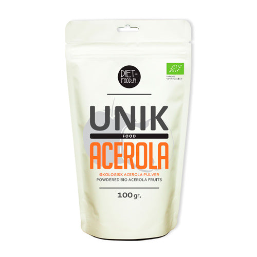 Diet-food Acerola Pulver Økologisk | 100 gr fra Diet-food på Mecindo.dk