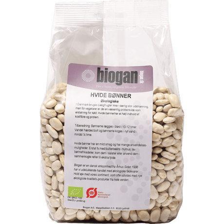 Biogan Økologiske Hvide Bønner | 750 g