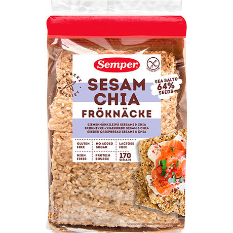 Semper Knækbrød Sesam & Chia | 170 gr