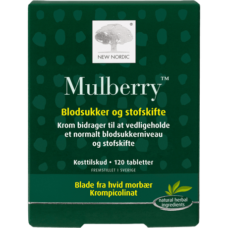 New Nordic Mulberry | 120 tabletter fra New Nordic på Mecindo.dk