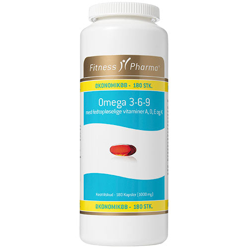 Fitness Pharma Omega 3-6-9 | 180 kapsler fra Fitness Pharma på Mecindo.dk