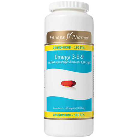 Fitness Pharma Omega 3-6-9 | 180 kapsler fra Fitness Pharma på Mecindo.dk