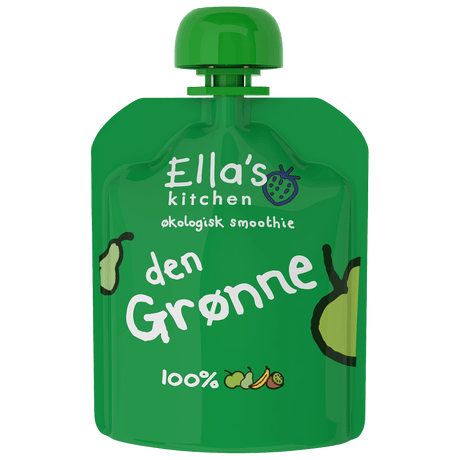 Ellas Kitchen Babysmoothie Den Grønne Økologisk 6 Mdr | 90 g fra Ellas Kitchen på Mecindo.dk