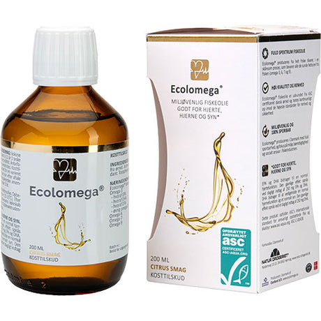 Natur-Drogeriet Ecolomega Fiskeolie | 200 ml fra Natur-Drogeriet på Mecindo.dk