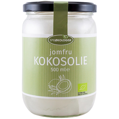 Spis Økologisk Kokosolie Koldpresset Jomfru Ø | 500 ml fra Spis Økologisk på Mecindo.dk