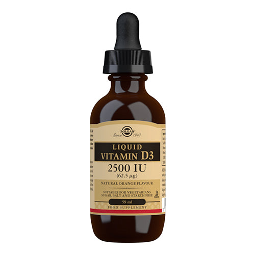 Solgar D3-vitamin Flydende | 59 ml fra Solgar på Mecindo.dk