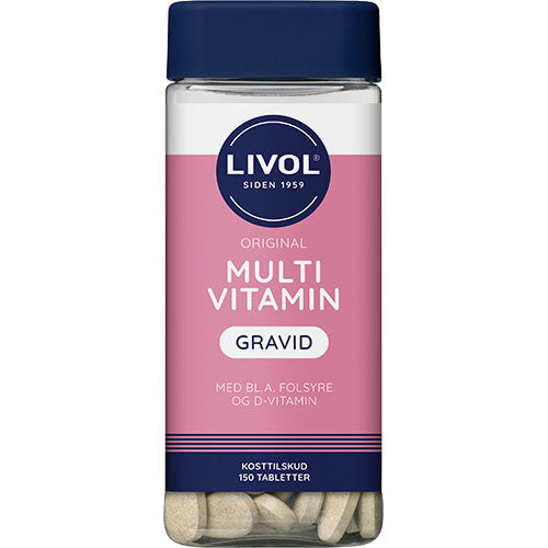 Livol Multivitamin Gravid | 150 Tabl. fra Livol på Mecindo.dk