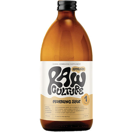 Raw Culture Kombucha Morning Shot Økologisk | 500 ml fra Raw Culture på Mecindo.dk