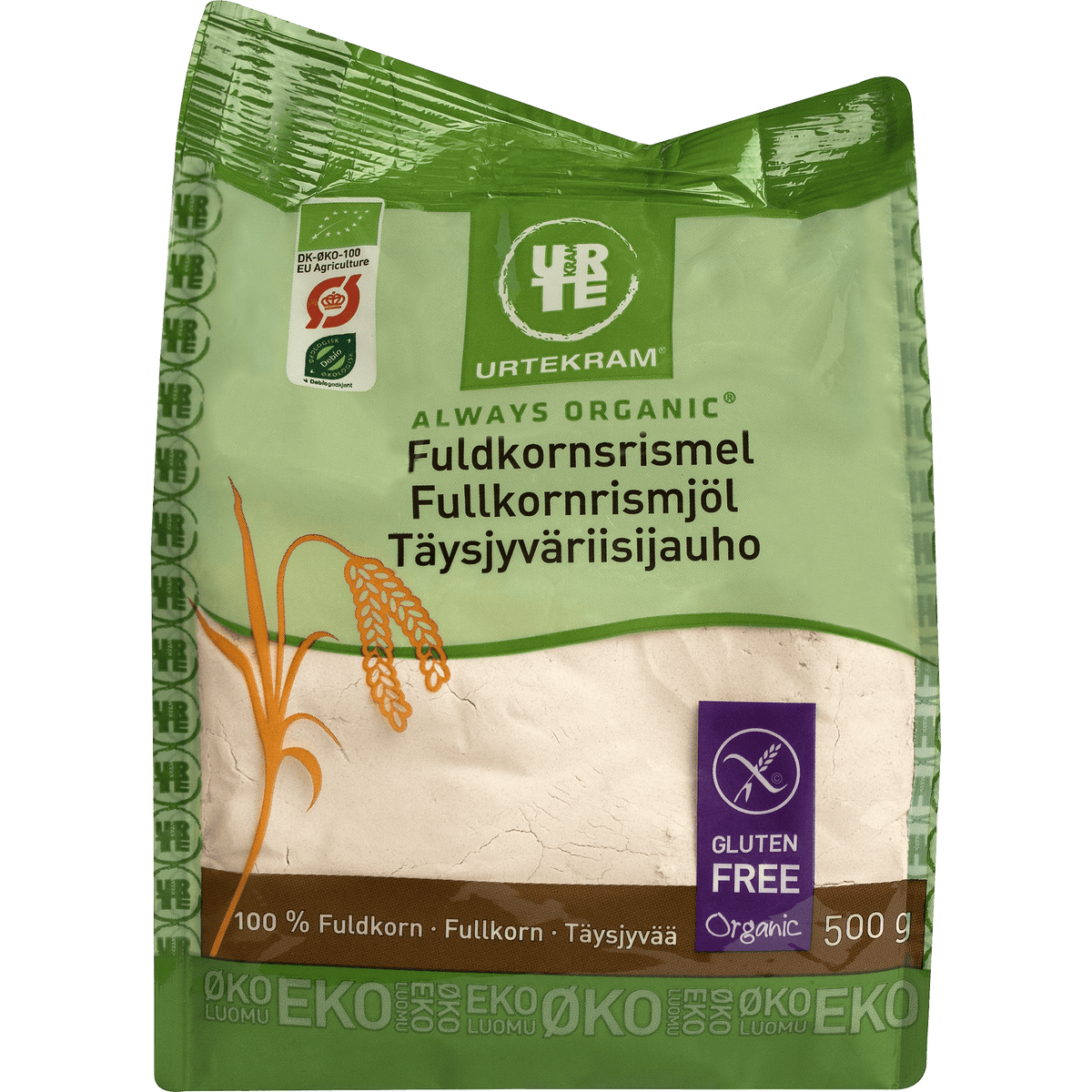 Urtekram Fuldkorns Rismel Økologisk | 500 g fra Urtekram på Mecindo.dk