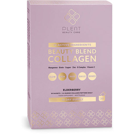 Plent Beauty Blend Collagen 30 X 5 Gr | Elderberry fra Plent på Mecindo.dk