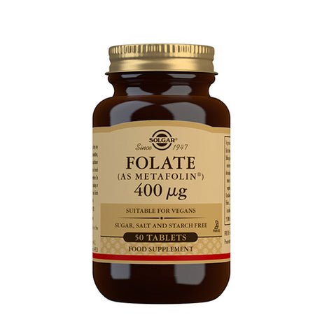 Solgar Folat (Metafolin) 400ug | 50 Tabl. fra Solgar på Mecindo.dk