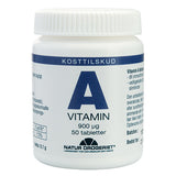 Natur-Drogeriet A-vitamin 3000 I.e. | 50 Tabl. fra Natur-Drogeriet på Mecindo.dk