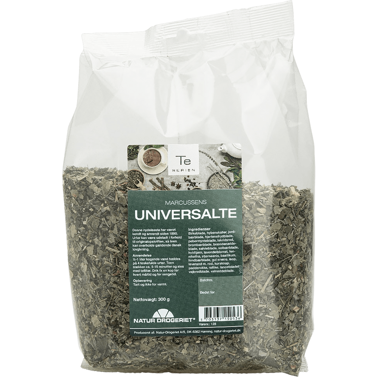 Natur-Drogeriet Marcussens Universal Te | 300 g fra Natur-Drogeriet på Mecindo.dk