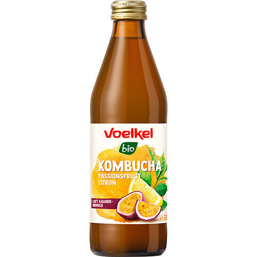 Voelkel Kombucha Passionsfrugt Og Citron Økologisk | 330 ml fra Voelkel på Mecindo.dk