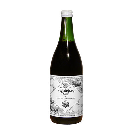 Søbogaard Hyldebaersaft M. AEble Sød Ø | 73 cl fra Søbogaard på Mecindo.dk