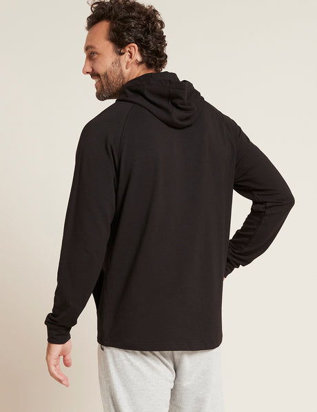 Boody Men´s Weekend Pullover Hoodie Sort | Str. S fra Boody på Mecindo.dk