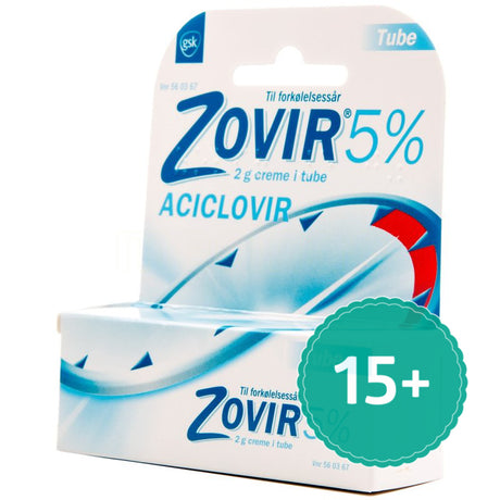 Zovir Creme Til Forkølelsessår | 2 gr fra Otinova på Mecindo.dk