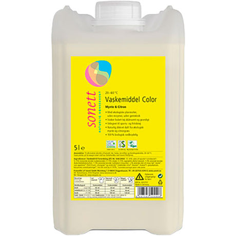Sonett Vaskemiddel Color Mynte & Citron | 5 liter fra Sonett på Mecindo.dk