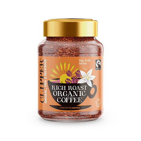 Clipper Instant Kaffe Rich Roast Økologisk | 100 gr fra Clipper på Mecindo.dk