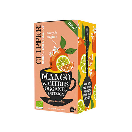 Clipper Mango & Citrus Te Økologisk | 20 br fra Clipper på Mecindo.dk
