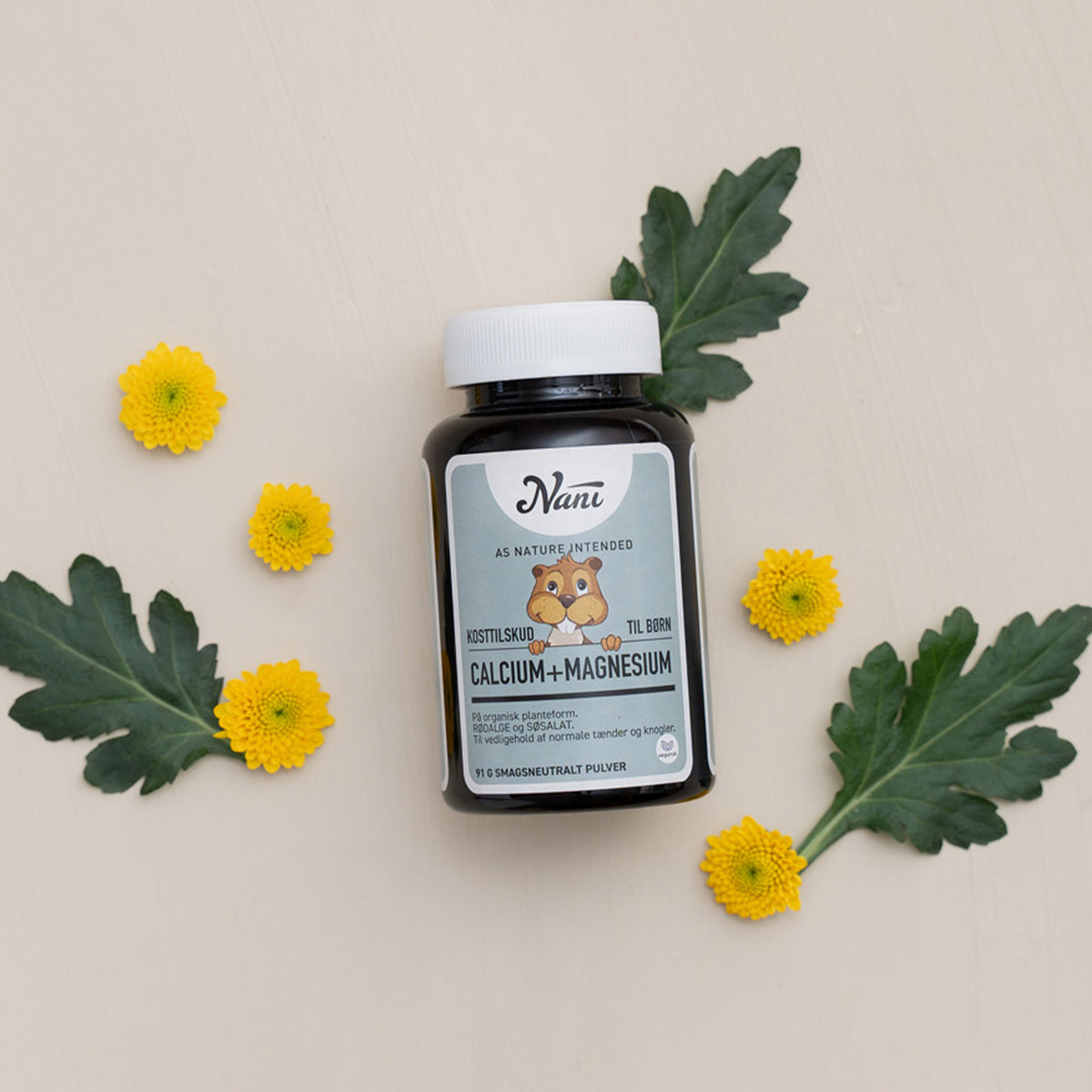 Nani Calcium+magnesium Børn | 91 g fra Nani på Mecindo.dk