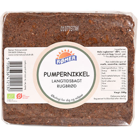 Rømer Rugbrød Pumpernikkel Økologisk | 500 gr fra Rømer på Mecindo.dk