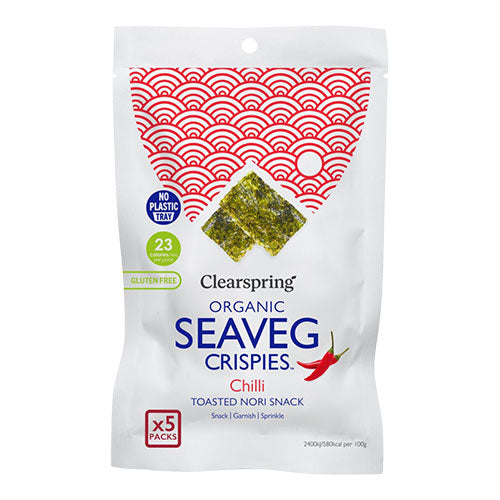 Clearspring Tang Chips Økologisk (20 gr) | Chili Multi fra Clearspring på Mecindo.dk