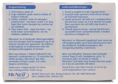 Microlax Rektalvaeske fra Microlax på Mecindo.dk