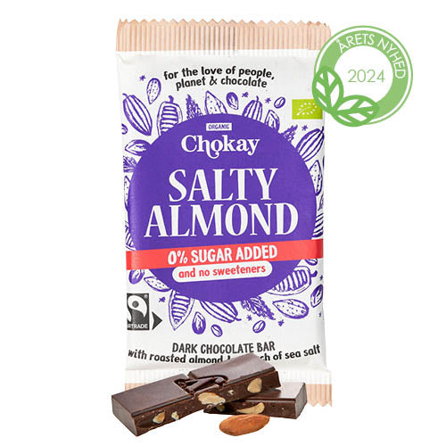 Chokay Bar Salty Almond Økologisk | 70 gr fra Chokay på Mecindo.dk