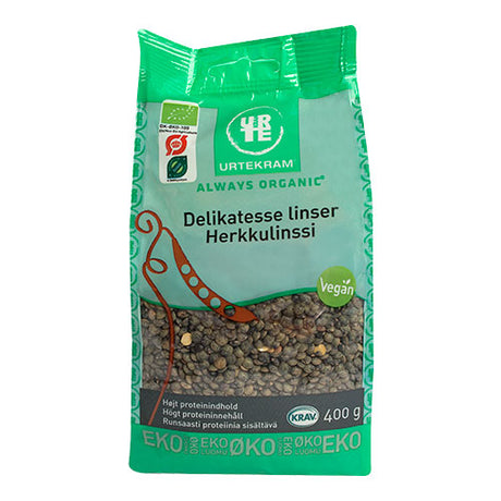 Urtekram Grønne Linser Franske Økologisk | 400 gr fra Urtekram på Mecindo.dk