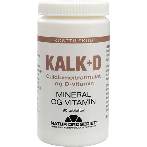 Natur-Drogeriet Kalk+d | 90 Tabl. fra Natur-Drogeriet på Mecindo.dk