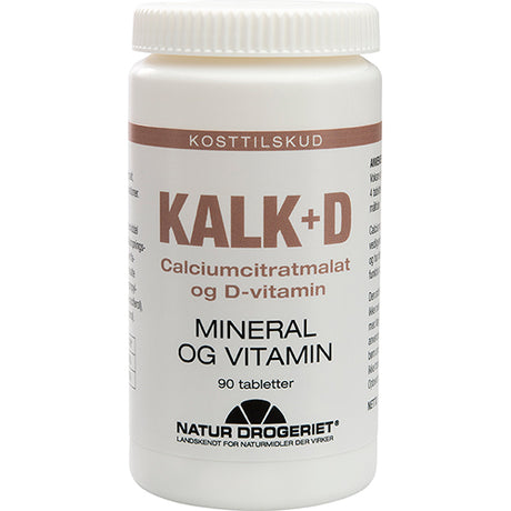 Natur-Drogeriet Kalk+d | 90 Tabl. fra Natur-Drogeriet på Mecindo.dk